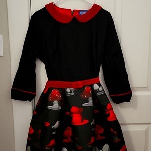 Collectif full skirt, 3/4 sleeved dress US size 14